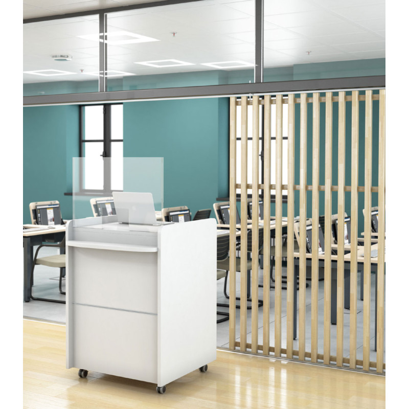 COMPTOIR D'ACCUEIL BAM AVEC PLEXI L 80