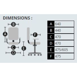 Siège bureautique synchrone Time