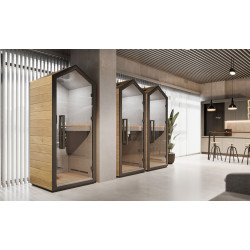 Cabine Acoustique Bois Individuelle CABANE
